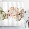 thumbnail image 1 of Ambesonne Abstract Shower Curtain, Modern Design Surreal Dots, 69"Wx70"L, Green Brown, 1 of 4