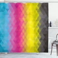 thumbnail image 1 of Ambesonne Abstract Shower Curtain, Modern Mosaic, 69"Wx84"L, Multicolor, 1 of 3