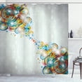 thumbnail image 1 of Ambesonne Abstract Shower Curtain, Modern Rainbow Waves, 69"Wx84"L, Multicolor, 1 of 5