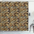thumbnail image 1 of Ambesonne Abstract Shower Curtain, Polka Dots Hipster Fun Art, 69"Wx70"L, Sepia Apricot, 1 of 4