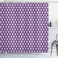 thumbnail image 1 of Ambesonne Abstract Shower Curtain, Retro Rhombuses Pattern, 69"Wx75"L, Dark Purple Quartz Plum, 1 of 4