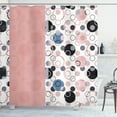 thumbnail image 1 of Ambesonne Abstract Shower Curtain, Retrospective Rounds Print, 69"Wx70"L, Black Dust, 1 of 4