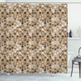 thumbnail image 1 of Ambesonne Abstract Shower Curtain, Rounds Polka Dots Hipster, 69"Wx84"L, Almond Eggshell, 1 of 1