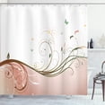 thumbnail image 1 of Ambesonne Abstract Shower Curtain, Victorian Curvy Lines Art, 69"Wx84"L, Pale Salmon, 1 of 4