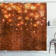 thumbnail image 1 of Ambesonne Abstract Shower Curtain, Vivid Dots Mosaic, 69"Wx75"L, Dark Orange Orange, 1 of 3