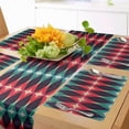 thumbnail image 1 of Ambesonne Abstract Table Runner & Placemats, Colorful Diamond Inspired, Placemat 4 pcs + Runner 16"x72", Indigo Multicolor, 1 of 2