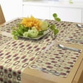 thumbnail image 1 of Ambesonne Abstract Table Runner & Placemats, Intricate and Rectangular, Placemat 4 pcs + Runner 14"x90", Dark Salmon Pale Yellow, 1 of 2