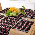 thumbnail image 1 of Ambesonne Abstract Table Runner & Placemats, Round and Curving Streaks, Placemat 4 pcs + Runner 12"x90", Coral Slate Blue, 1 of 2
