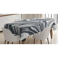 thumbnail image 1 of Ambesonne Abstract Tablecloth Rectangular Table Cover, Black White Surreal Art, 52"x70", Grey, 1 of 4
