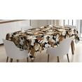 thumbnail image 1 of Ambesonne Abstract Tablecloth Rectangular Table Cover, Camo Style Shades, 60"x90", Pale Caramel Tan Black, 1 of 4