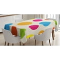 thumbnail image 1 of Ambesonne Abstract Tablecloth Rectangular Table Cover, Colorful Round Forms, 52"x70", Multicolor, 1 of 4