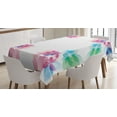 thumbnail image 1 of Ambesonne Abstract Tablecloth Rectangular Table Cover, Digital Bridal Flowers, 60"x90", Multicolor, 1 of 3