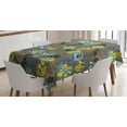 thumbnail image 1 of Ambesonne Abstract Tablecloth Rectangular Table Cover, Flowers Circled Detail, 60"x90", Multicolor, 1 of 3