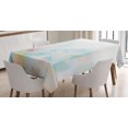 thumbnail image 1 of Ambesonne Abstract Tablecloth Rectangular Table Cover, Geometrical Futuristic, 60"x84", Multicolor, 1 of 4