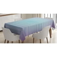 thumbnail image 1 of Ambesonne Abstract Tablecloth Rectangular Table Cover, Minimalist Stripes, 52"x70", Blue Purple, 1 of 3