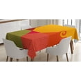 thumbnail image 1 of Ambesonne Abstract Tablecloth Rectangular Table Cover, Swirls and Vortexes, 52"x70", Multicolor, 1 of 4