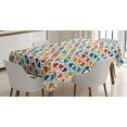 thumbnail image 1 of Ambesonne Abstract Tablecloth Rectangular Table Cover, Trippy Geometric Fractal, 60"x84", Multicolor, 1 of 4