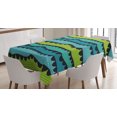 thumbnail image 1 of Ambesonne Abstract Tablecloth Rectangular Table Cover, Waves Art, 60"x84", Multicolor, 1 of 3