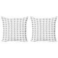 thumbnail image 1 of Ambesonne Abstract Throw Pillow Cover 2 Pack, Botany Inspired Line Art, 16", Charcoal Grey and White, 1 of 2