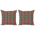 thumbnail image 1 of Ambesonne Abstract Throw Pillow Cover 2 Pack, Colorful Circle Design, 24", Multicolor, 1 of 2