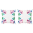 thumbnail image 1 of Ambesonne Abstract Throw Pillow Cover 2 Pack, Digital Bridal Flowers, 16", Multicolor, 1 of 7