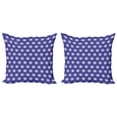 thumbnail image 1 of Ambesonne Abstract Throw Pillow Cover 2 Pack, Dreamy Pattern, 16", Blue Violet Pastel Purple, 1 of 2