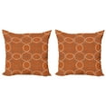 thumbnail image 1 of Ambesonne Abstract Throw Pillow Cover 2 Pack, Manly Fashion Belts Art, 20", Pale Cinnamon Dimgray, 1 of 2