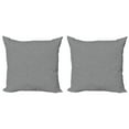 thumbnail image 1 of Ambesonne Abstract Throw Pillow Cover 2 Pack, Modernistic Creative Motif, 16", Grey Charcoal Grey, 1 of 2