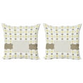 thumbnail image 1 of Ambesonne Abstract Throw Pillow Cover 2 Pack, Polka Dots Image, 20", Pale Brown Marigold, 1 of 2