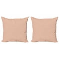 thumbnail image 1 of Ambesonne Abstract Throw Pillow Cover 2 Pack, Rounded Small Shapes, 16", Red Cream, 1 of 2
