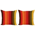 thumbnail image 1 of Ambesonne Abstract Throw Pillow Cover 2 Pack, Vertical Striped, 24", Multicolor, 1 of 2