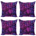 thumbnail image 1 of Ambesonne Abstract Throw Pillow Cover 4 Pack, Amorphous Shapes Tile, 20", Multicolor, 1 of 2