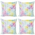 thumbnail image 1 of Ambesonne Abstract Throw Pillow Cover 4 Pack, Geometric Rhombus Art, 20", Multicolor, 1 of 2