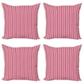 thumbnail image 1 of Ambesonne Abstract Throw Pillow Cover 4 Pack, Pinkish Triangles, 18", Multicolor, 1 of 2