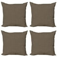 thumbnail image 1 of Ambesonne Abstract Throw Pillow Cover 4 Pack, Retro and Geometrical, 20", Black Vermilion Beige, 1 of 2