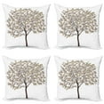 thumbnail image 1 of Ambesonne Abstract Throw Pillow Cover 4 Pack, Surreal Money Leafy Tree, 18", Multicolor, 1 of 6