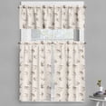 thumbnail image 1 of Ambesonne Abstract Valance & Curtain, Flying Birds, 55"x30", Beige Brown, 1 of 6