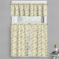 thumbnail image 1 of Ambesonne Abstract Valance & Curtain, Funky Molecule Like, 55"x24", Orange Grey Pale Blue, 1 of 6