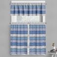 thumbnail image 1 of Ambesonne Abstract Valance & Curtain, Modern Boho Row of Stains, 55"x30", Blue Lilac and Dark Grey, 1 of 7