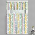 thumbnail image 1 of Ambesonne Abstract Valance & Curtain, Pastel Colored Stripes, 55"x36", Multicolor, 1 of 6