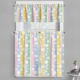 thumbnail image 1 of Ambesonne Abstract Valance & Curtain, Pastel Colored Stripes, 55"x45", Multicolor, 1 of 6