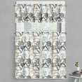thumbnail image 1 of Ambesonne Abstract Valance & Curtain, Triangles Squares Plygons, 55"x36", Grey Black Cocoa, 1 of 6