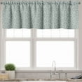 thumbnail image 1 of Ambesonne Abstract Valance Pack of 2, Celtic European Motifs, 42"X18", Pale Yellow Slate Blue, 1 of 3