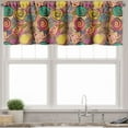 thumbnail image 1 of Ambesonne Abstract Valance Pack of 2, Colorful Rose Blossoms, 54"X18", Multicolor, 1 of 5