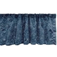 thumbnail image 1 of Ambesonne Abstract Valance Pack of 2, Dotted Sea Wave Motif Art, 42"X18", Night Blue and White, 1 of 3