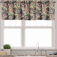 thumbnail image 1 of Ambesonne Abstract Valance Pack of 2, Eastern Doodle Paisley, 42"X12", Multicolor, 1 of 1