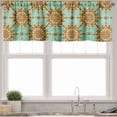 thumbnail image 1 of Ambesonne Abstract Valance Pack of 2, Eastern Victorian Form, 54"X18", Mint Orange, 1 of 5