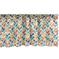 thumbnail image 1 of Ambesonne Abstract Valance Pack of 2, Geometric Braid Motif Dots, 42"X12", Multicolor, 1 of 3