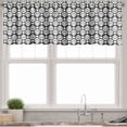 thumbnail image 1 of Ambesonne Abstract Valance Pack of 2, Intricate Circles Modern, 42"X12", Charcoal Grey and White, 1 of 5
