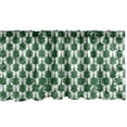 thumbnail image 1 of Ambesonne Abstract Valance Pack of 2, Jungle Tone Shapes Pattern, 42"X12", Hunter Green White, 1 of 3